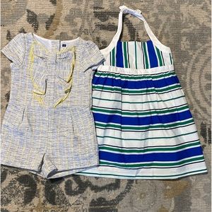 Janie and Jack dress and romper bundle
